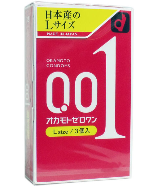 Okamoto 0.01 Zero One Large Size Condom 3pcs
