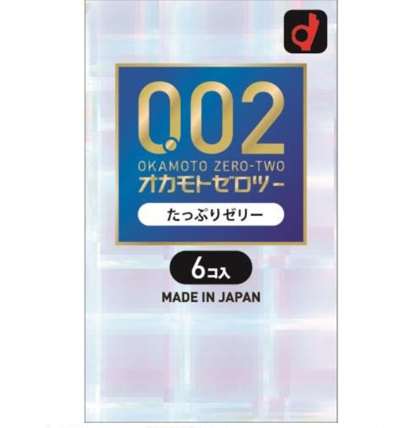 Okamoto 0.02 jelly condom 6pcs . Free Shipping from Japan - AllFromJapan